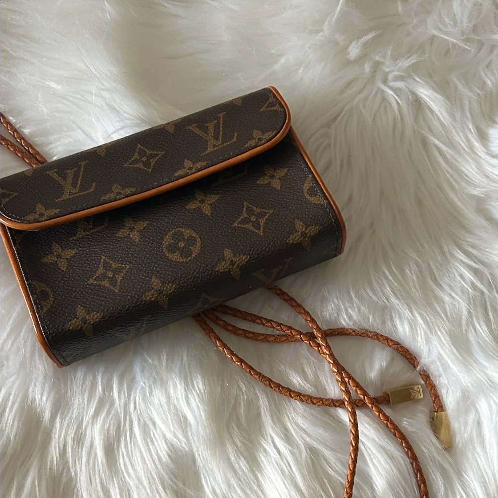 Louis Vuitton Brown and Gold Monogram Clutch